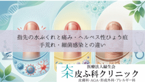 指先の水ぶくれと痛み・ヘルペス性ひょう疽｜手荒れ・細菌感染との違い