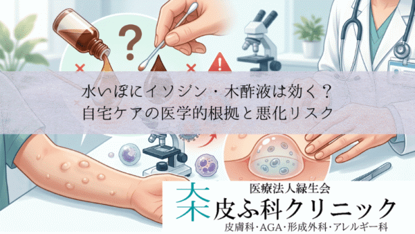 水いぼにイソジン・木酢液は効く？｜自宅ケアの医学的根拠と悪化リスク