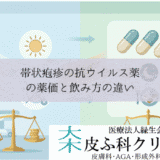 帯状疱疹の抗ウイルス薬｜アメナリーフ・バルトレックスの薬価と飲み方の違い
