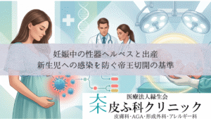 妊娠中の性器ヘルペスと出産｜新生児への感染を防ぐ帝王切開の基準