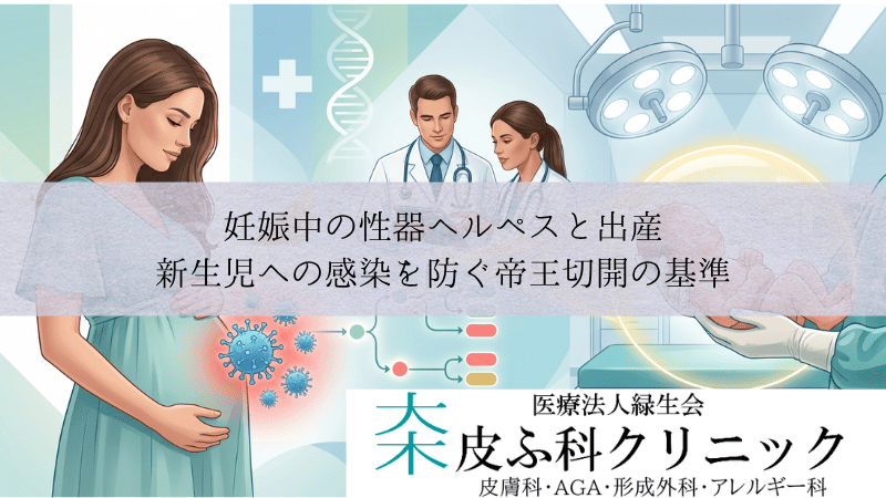 妊娠中の性器ヘルペスと出産｜新生児への感染を防ぐ帝王切開の基準