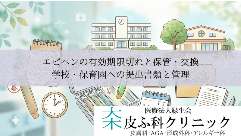 ピペンの有効期限切れと保管・交換｜学校・保育園への提出書類と管理