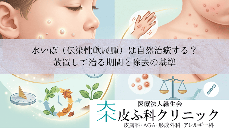 水いぼ（伝染性軟属腫）は自然治癒する？｜放置して治る期間と除去の基準