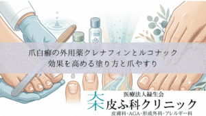 爪白癬の外用薬クレナフィンとルコナック｜効果を高める塗り方と爪やすり