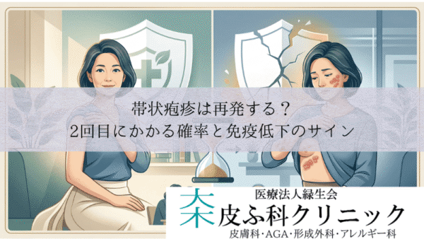 帯状疱疹は再発する？｜2回目にかかる確率と免疫低下のサイン