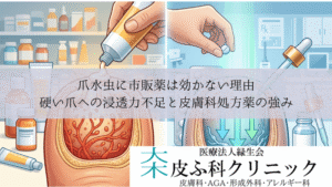爪水虫に市販薬は効かない理由｜硬い爪への浸透力不足と皮膚科処方薬の強み