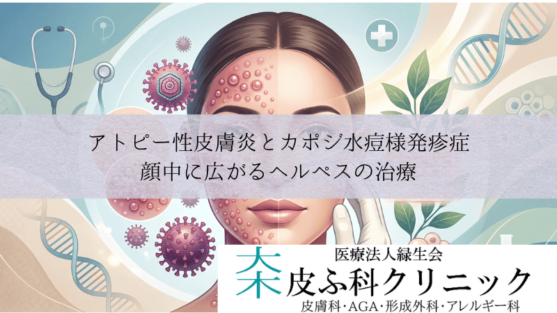 アトピー性皮膚炎とカポジ水痘様発疹症｜顔中に広がるヘルペスの治療