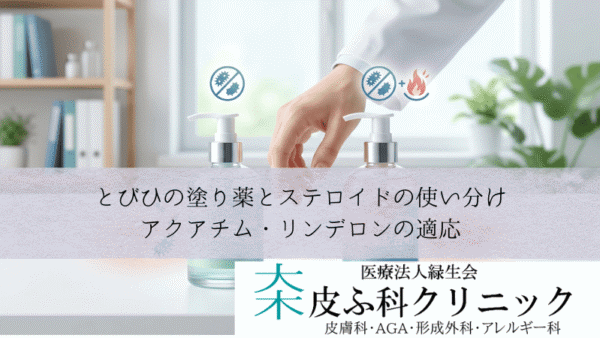 とびひの塗り薬とステロイドの使い分け｜アクアチム・リンデロンの適応