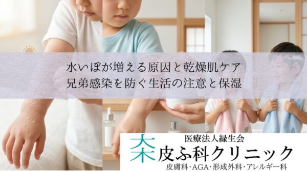 水いぼが増える原因と乾燥肌ケア｜兄弟感染を防ぐ生活の注意と保湿