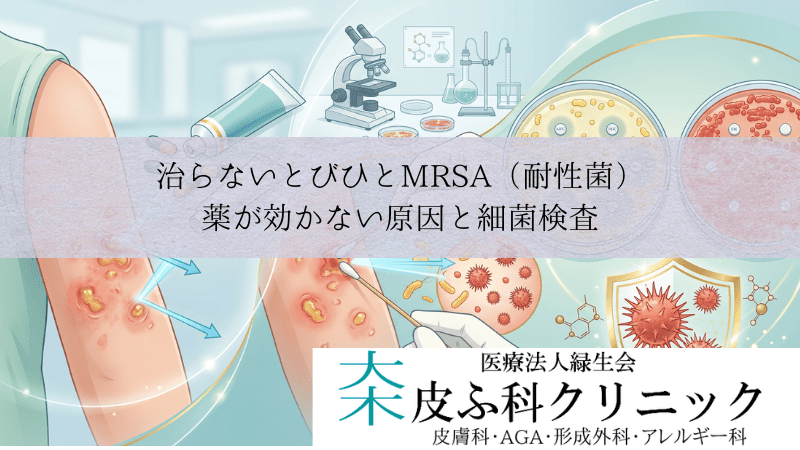 治らないとびひとMRSA(耐性菌)|薬が効かない原因と細菌検査