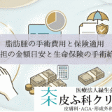 脂肪腫の手術費用と保険適用｜3割負担の金額目安と生命保険の手術給付金