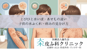 とびひと水いぼ・あせもの違い｜子供の水ぶくれ・痒みの見分け方