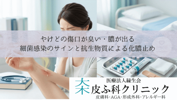 やけどの傷口が臭い・膿が出る｜細菌感染のサインと抗生物質による化膿止め