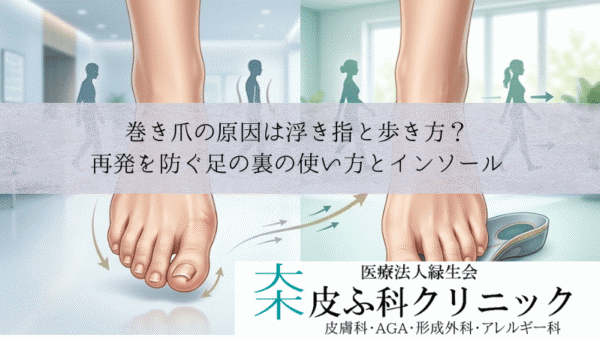 巻き爪の原因は浮き指と歩き方？｜再発を防ぐ足の裏の使い方とインソール