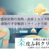 HIV感染初期の発熱・皮疹とエイズ検査｜感染の不安解消とウインドウ期