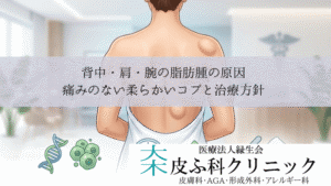 背中・肩・腕の脂肪腫の原因｜痛みのない柔らかいコブと治療方針