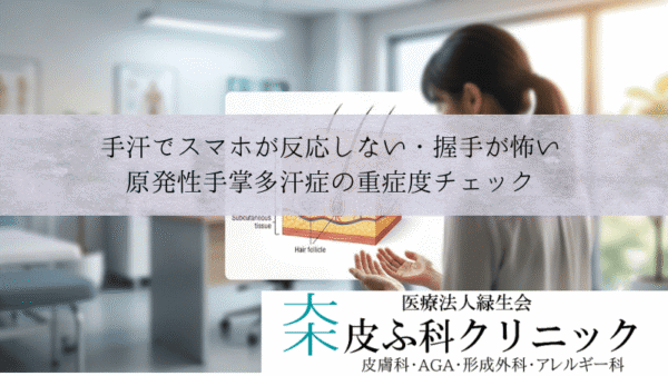 手汗でスマホが反応しない・握手が怖い｜原発性手掌多汗症の重症度チェック