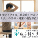 多汗症とワキガ（腋臭症）の違い｜汗の量と臭いの関係・対策の優先順位リスト