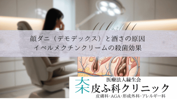 顔ダニ（デモデックス）と酒さの原因｜イベルメクチンクリームの殺菌効果