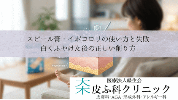 スピール膏・イボコロリの使い方と失敗｜白くふやけた後の正しい削り方
