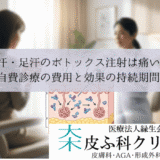 手汗・足汗のボトックス注射は痛い？｜自費診療の費用と効果の持続期間