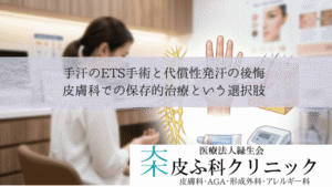 手汗のETS手術と代償性発汗の後悔｜皮膚科での保存的治療という選択肢