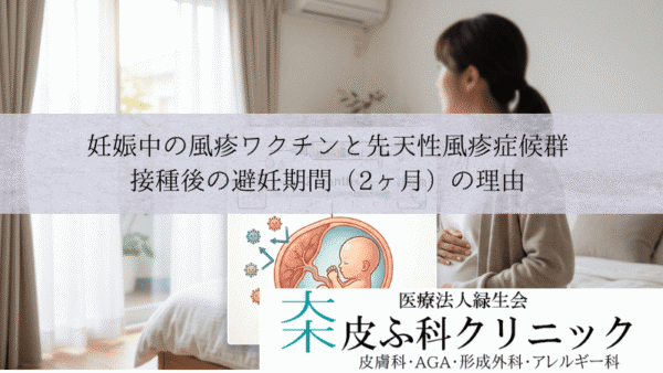 妊娠中の風疹ワクチンと先天性風疹症候群｜接種後の避妊期間（2ヶ月）の理由