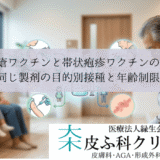 水疱瘡ワクチンと帯状疱疹ワクチンの違い｜同じ製剤の目的別接種と年齢制限