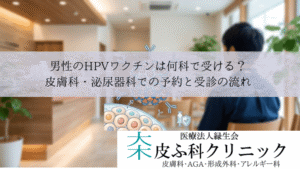 男性のHPVワクチンは何科で受ける？｜皮膚科・泌尿器科での予約と受診の流れ
