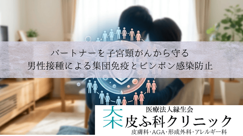 パートナーを子宮頸がんから守る|男性接種による集団免疫とピンポン感染防止