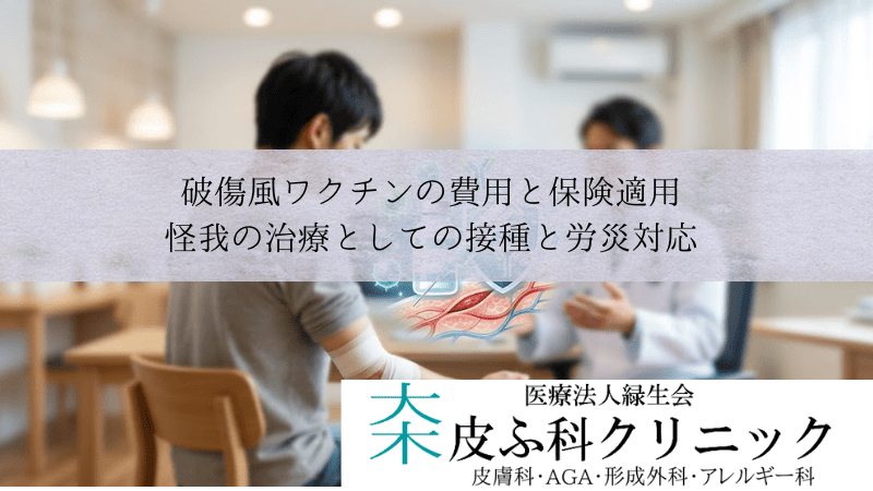 破傷風ワクチンの費用と保険適用｜怪我の治療としての接種と労災対応