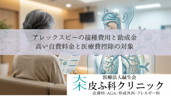 アレックスビーの接種費用と助成金｜高い自費料金と医療費控除の対象