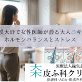相模大野で女性医師（女医）が診る大人ニキビ｜ホルモンバランスとストレス