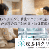 MRワクチンと単独ワクチンの違い｜混合接種の費用対効果と抗体獲得率