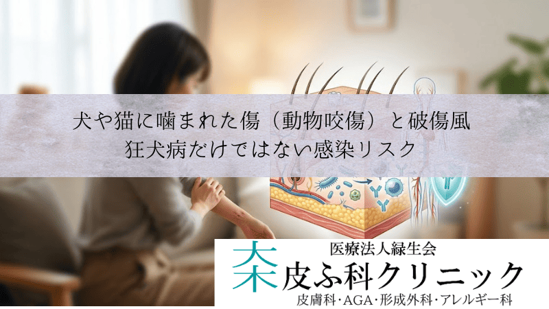 犬や猫に噛まれた傷（動物咬傷）と破傷風｜狂犬病だけではない感染リスク